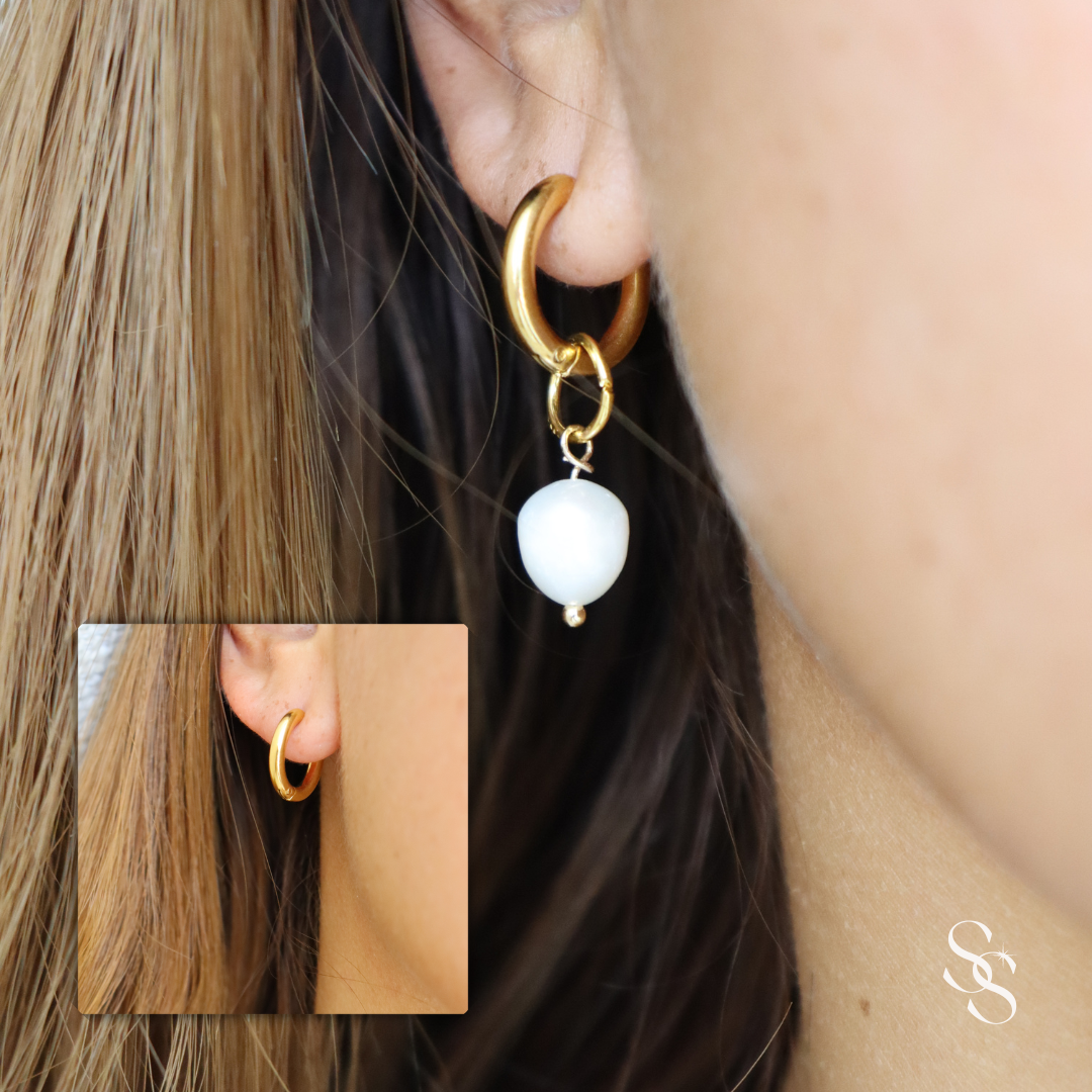 Pearly Halo Earrings
