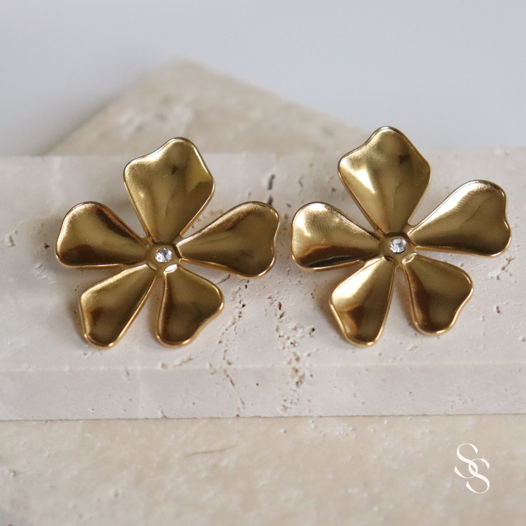 Golden Blossom Earrings