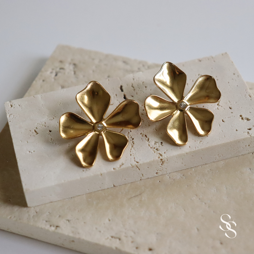 Golden Blossom Earrings