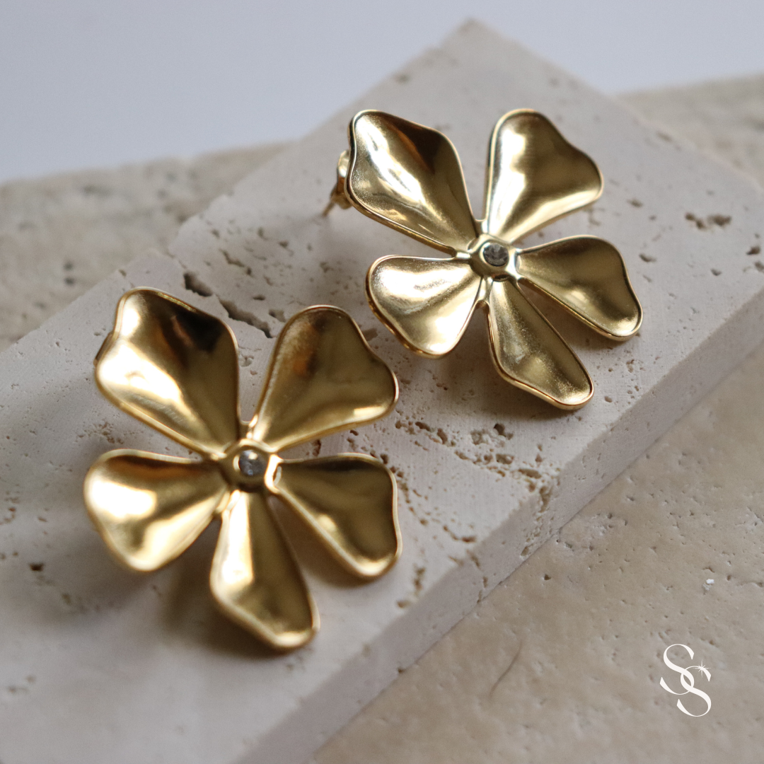 Golden Blossom Earrings