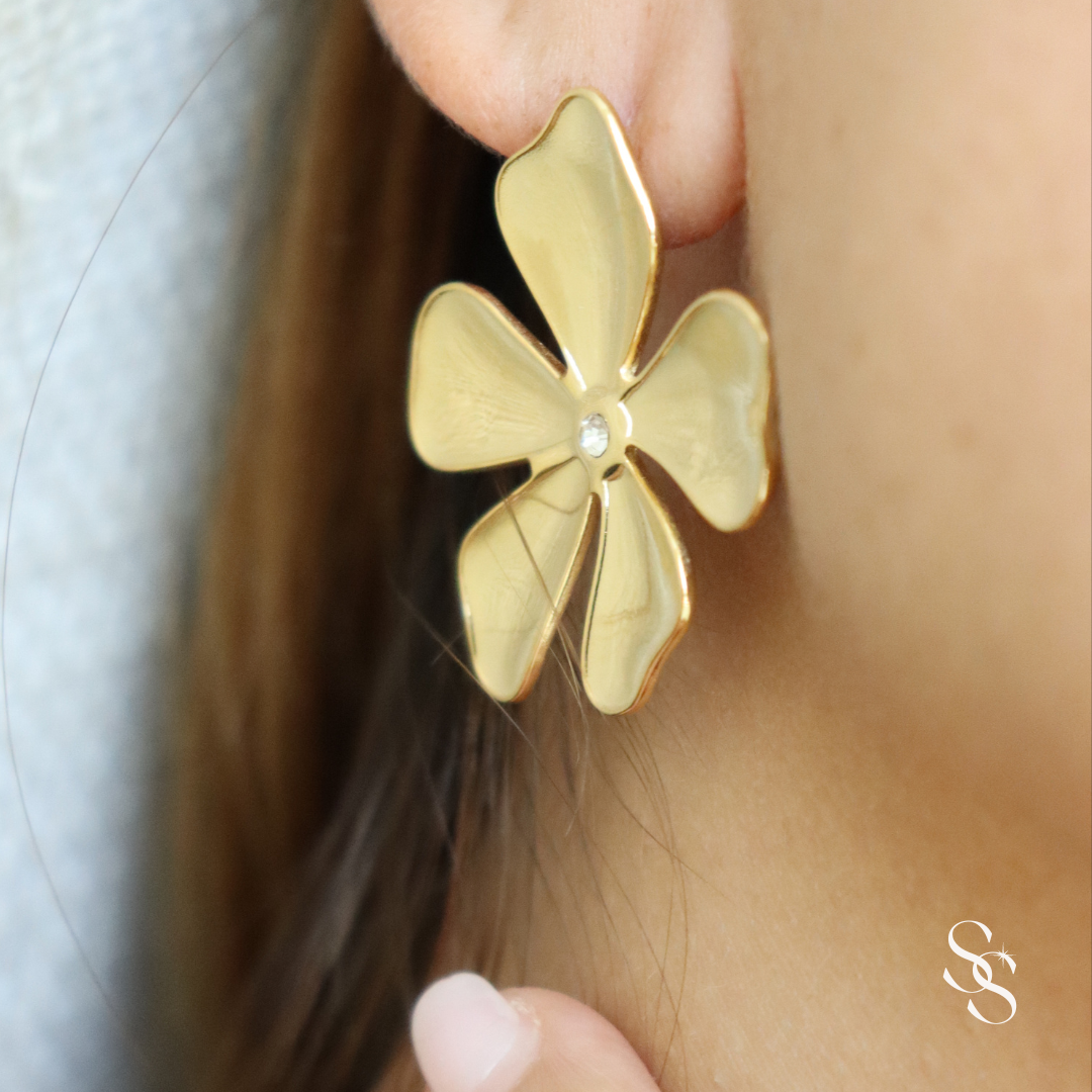 Golden Blossom Earrings