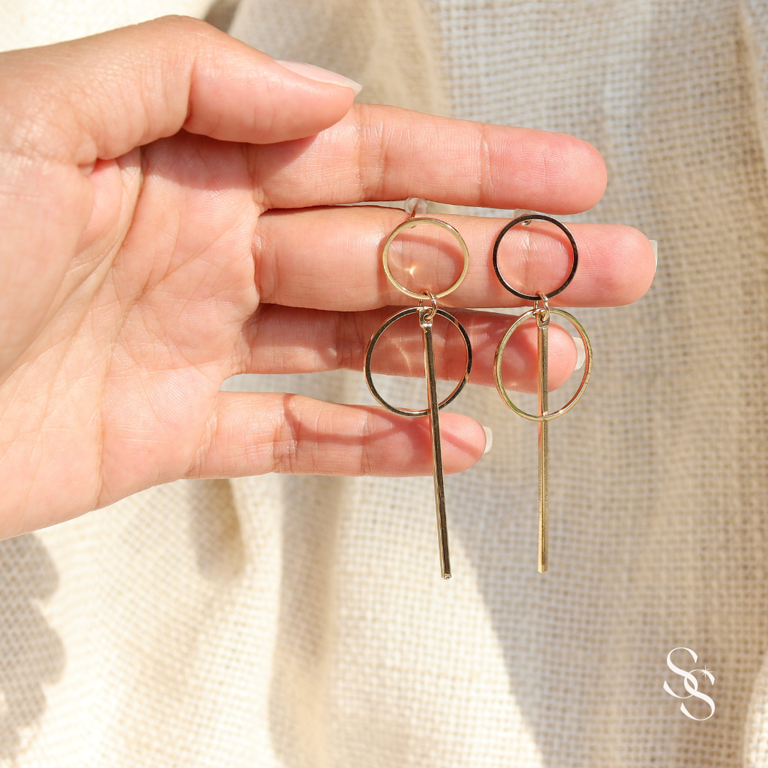 Eternal Circle Drop Earrings