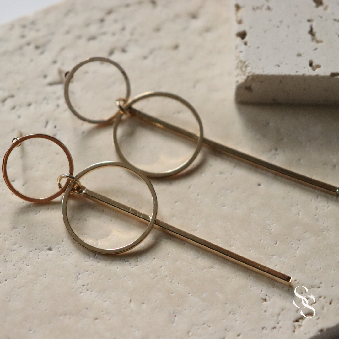 Eternal Circle Drop Earrings