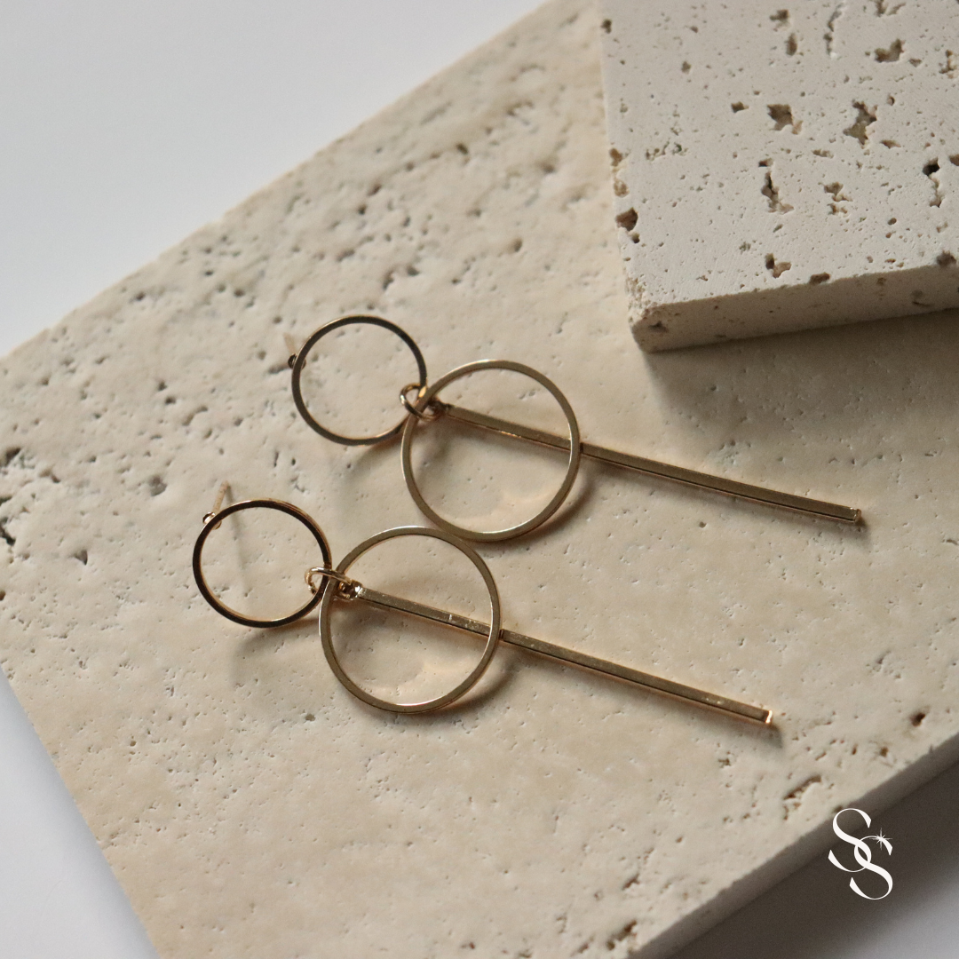 Eternal Circle Drop Earrings