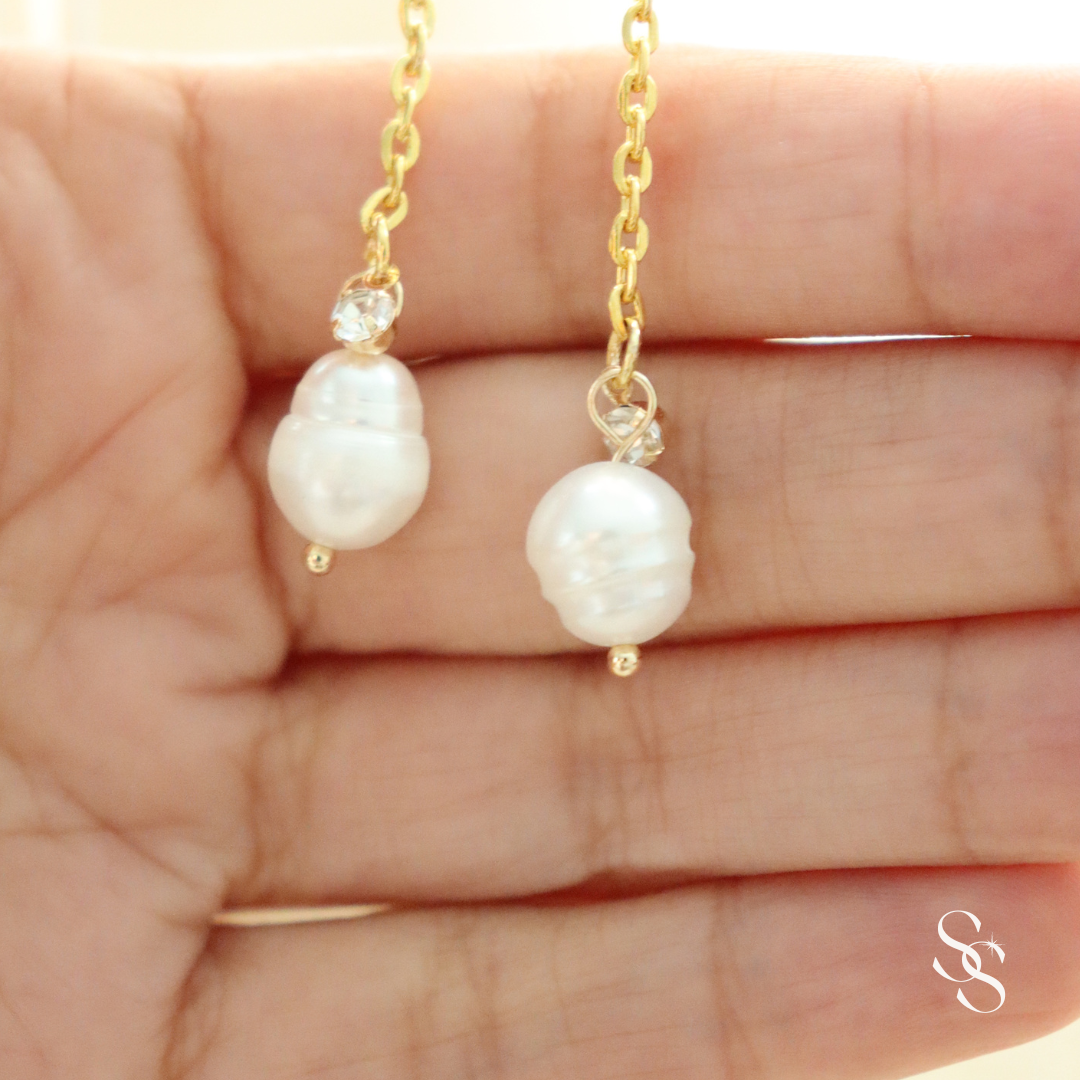 Dancing Pearl Drop Earrings