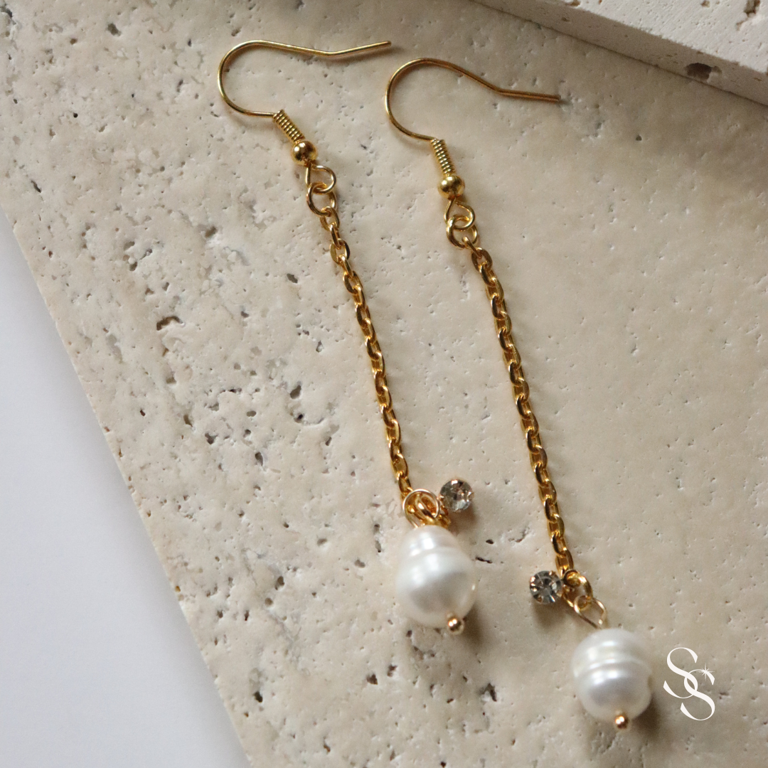 Dancing Pearl Drop Earrings