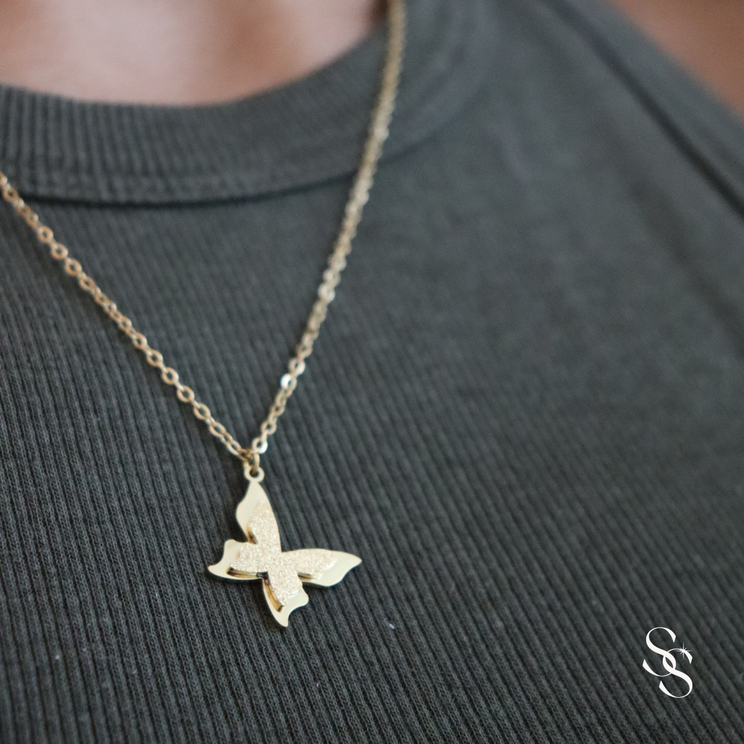 Golden Butterfly Necklace