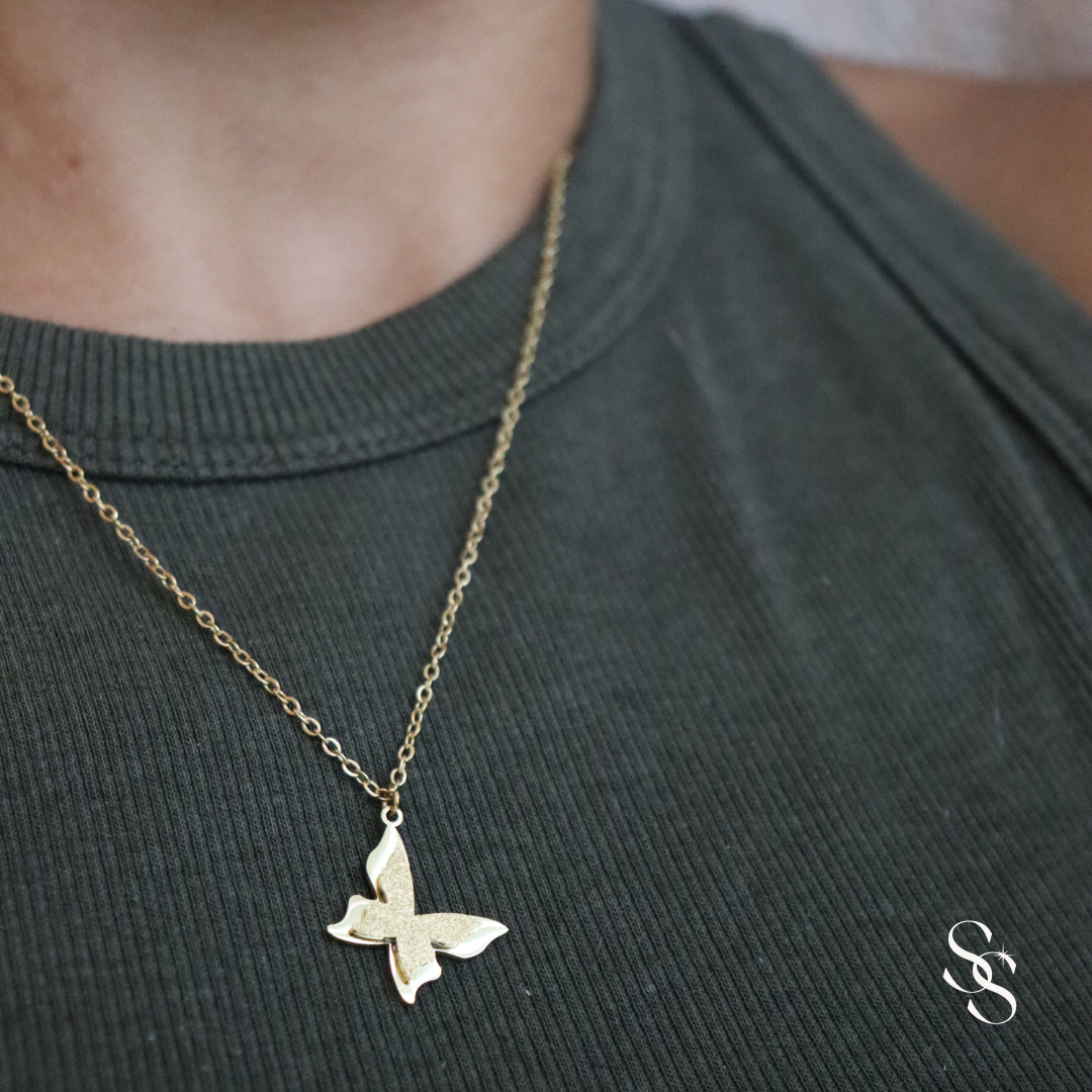 Golden Butterfly Necklace