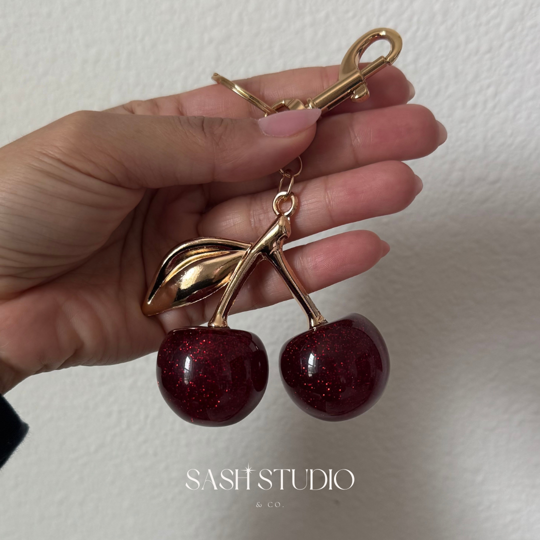 Cherry Bomb Bag Charm π