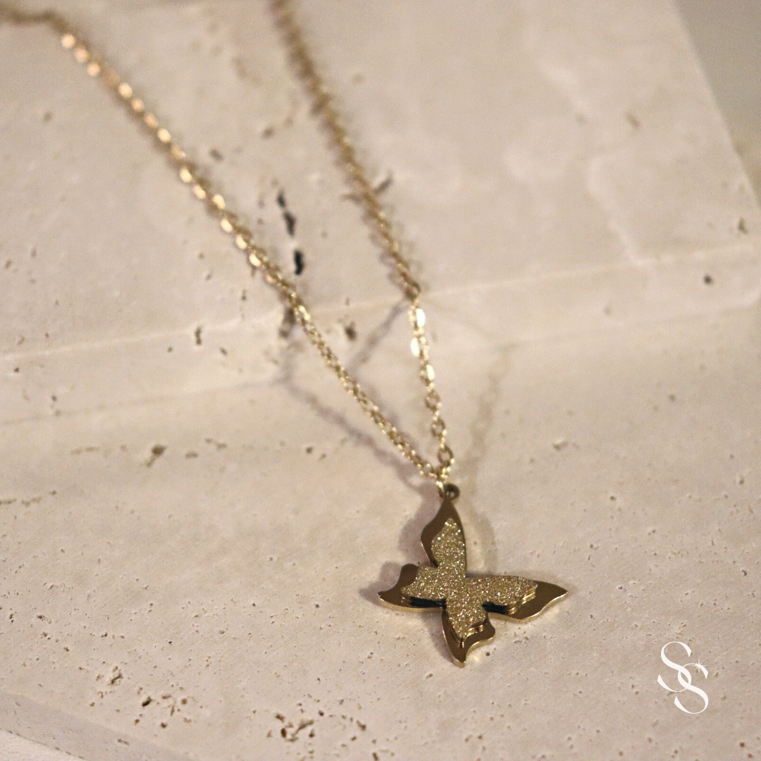 Golden Butterfly Necklace