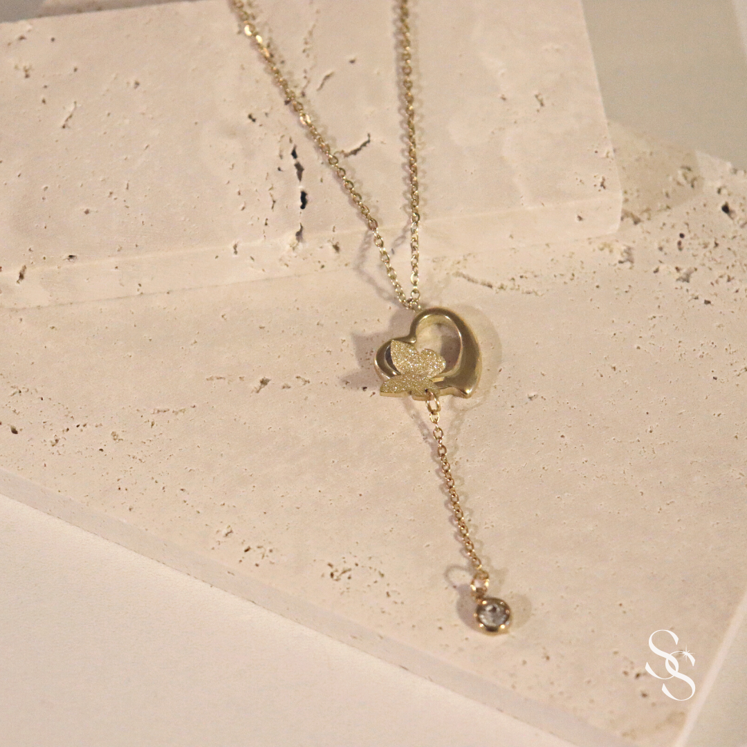Butterfly Drop Necklace