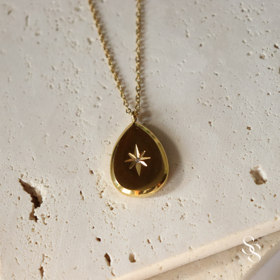 Stellar Teardrop Necklace