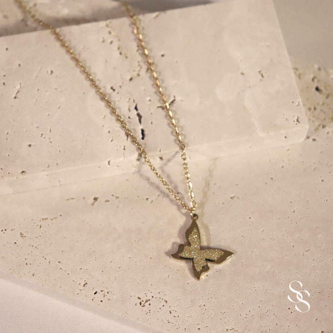 Golden Butterfly Necklace