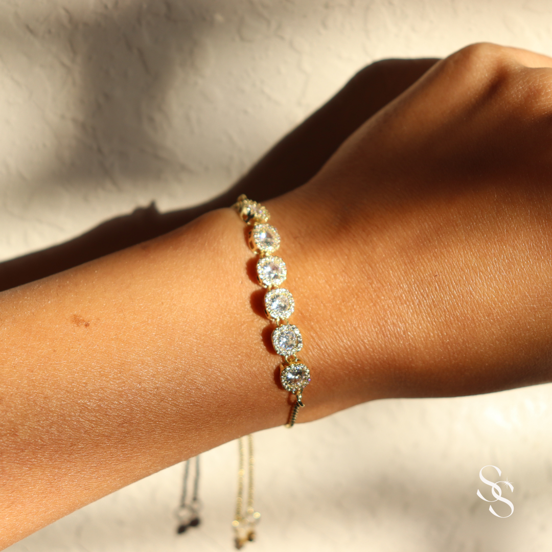 Diamond Halo Bracelet