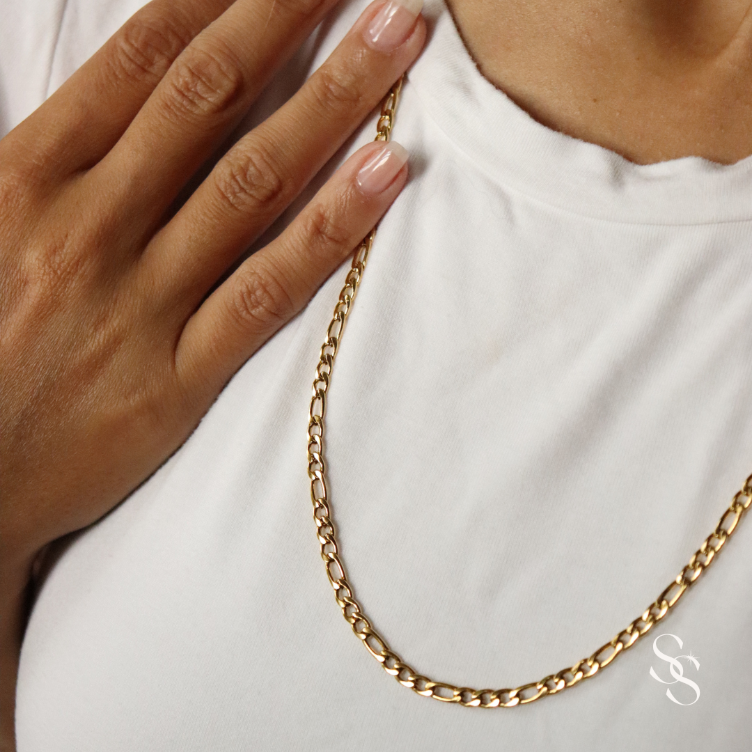 bold gold chain, womens necklace chain, non tarnish gold jewelry, women accessories, necklace layering