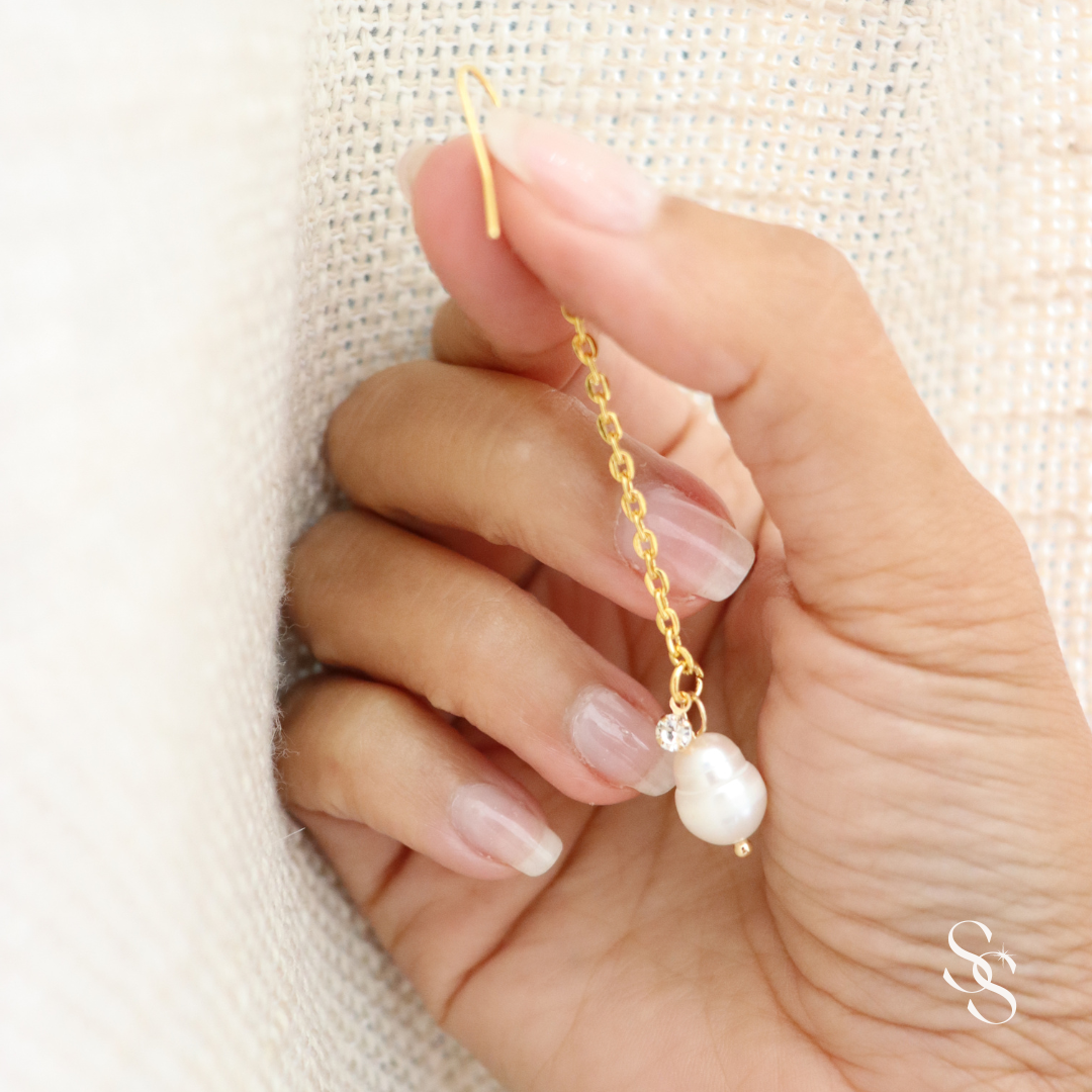 Dancing Pearl Drop Earrings