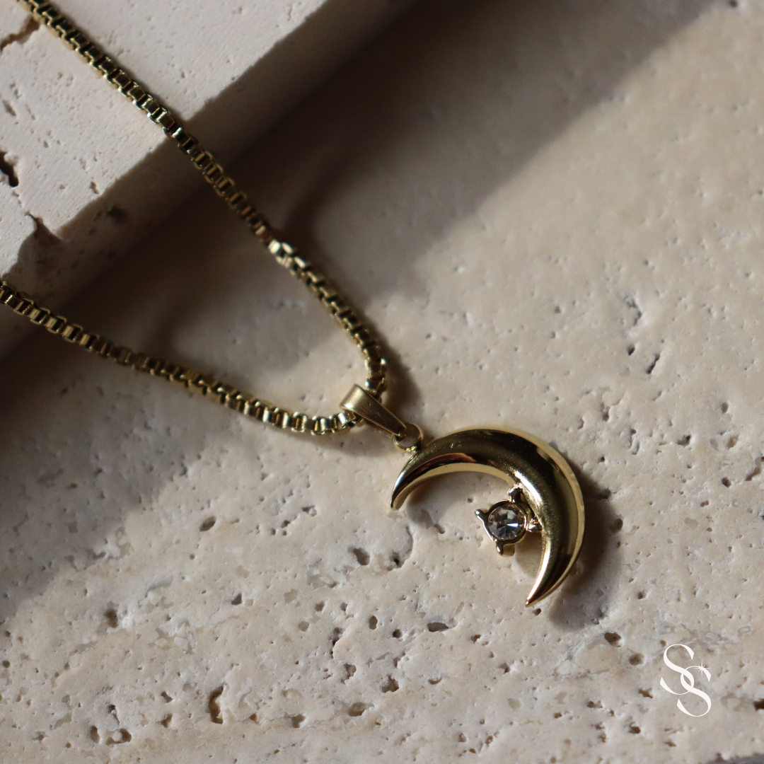Dazzling Crescent Necklace