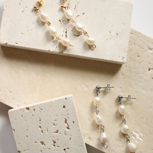 Pretty Pearl Trio Earrings