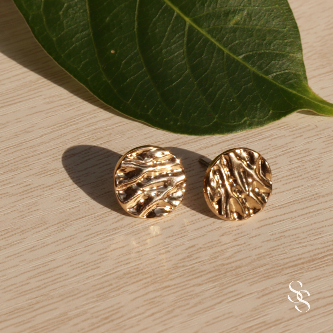 Golden Sands Stud Earrings