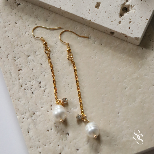 Dancing Pearl Drop Earrings