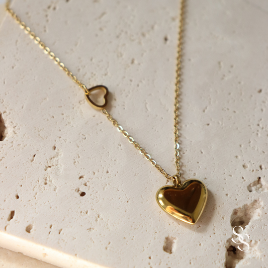 Twin Heartbeat Necklace
