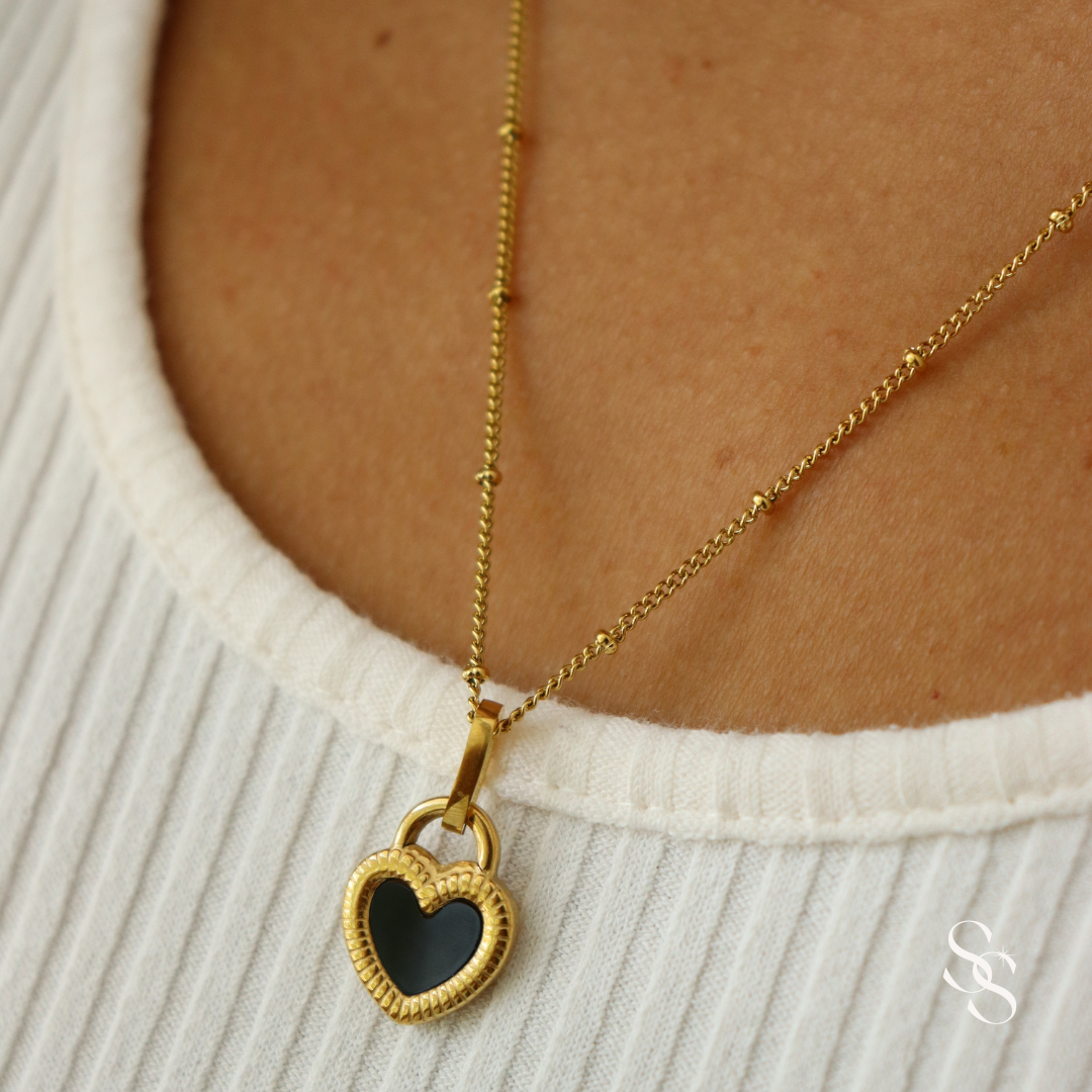 Yin-Yang Heart Necklace