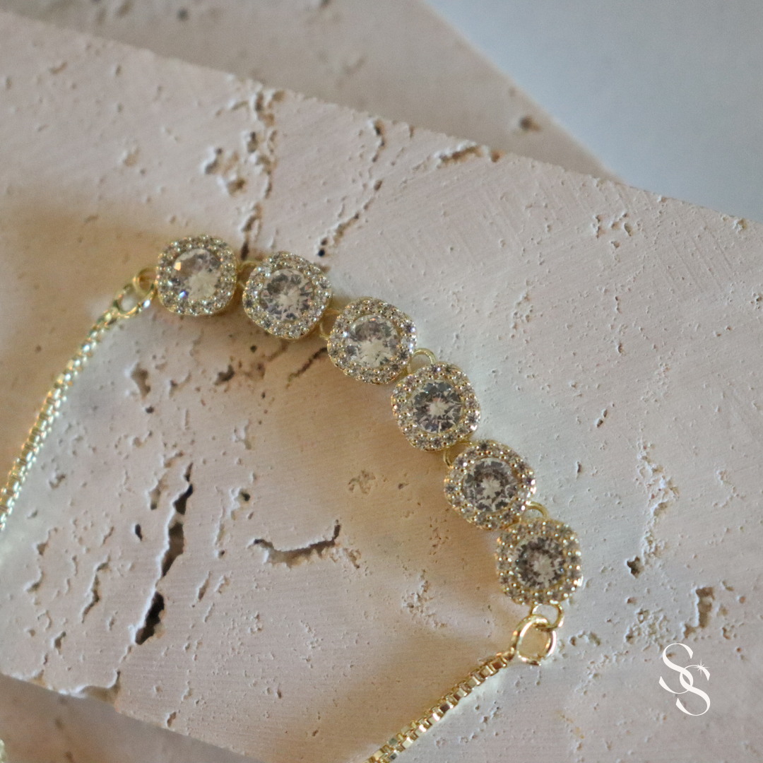 Diamond Halo Bracelet