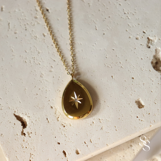 Stellar Teardrop Necklace
