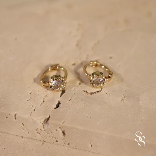 Embrace Huggie Earrings