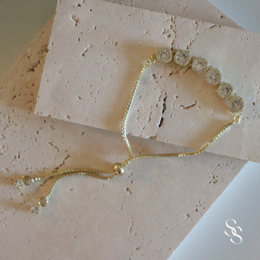 Diamond Halo Bracelet