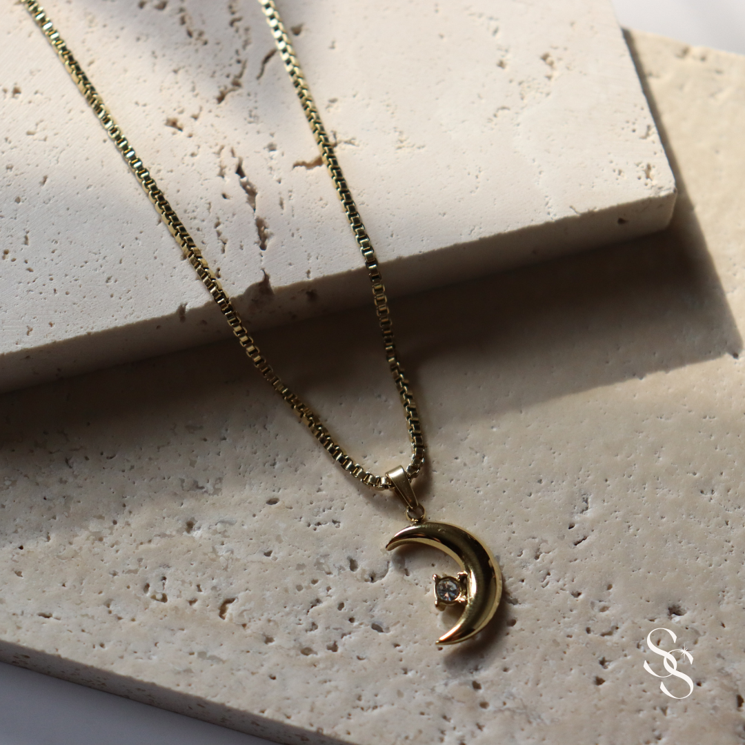 Dazzling Crescent Necklace