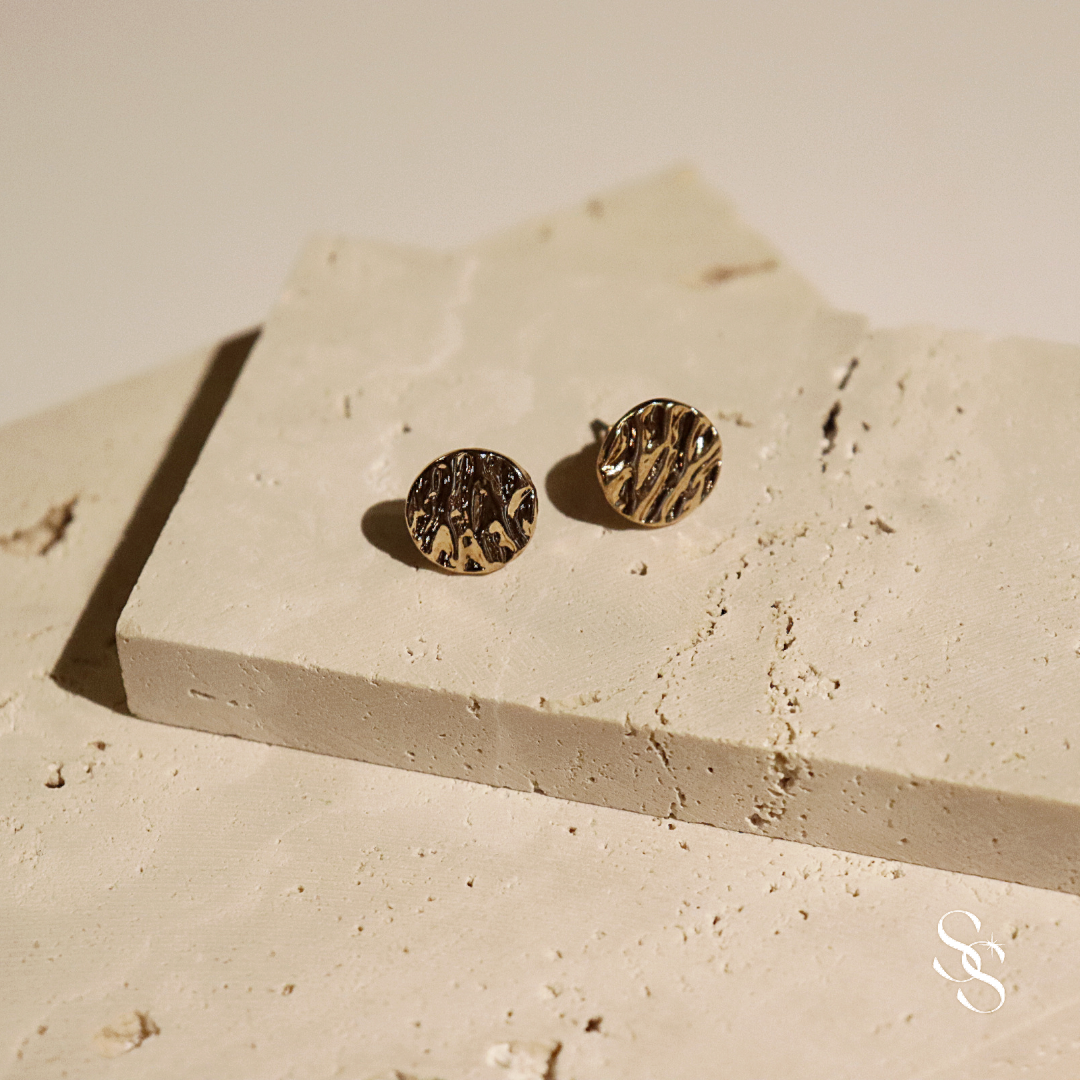 Golden Sands Stud Earrings